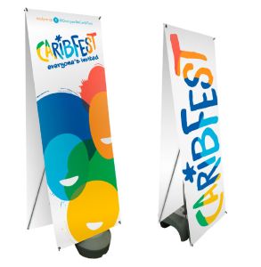 outdoor banner stand