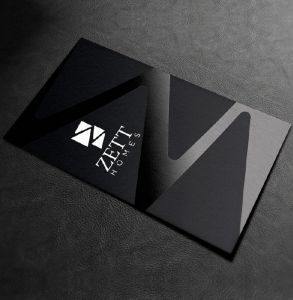business cards with spot UV printing