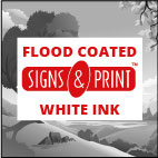 Flood coated white ink option