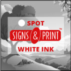 Spot white ink option