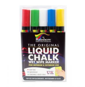 Liquid Chalk Pens Assorted Colours thin